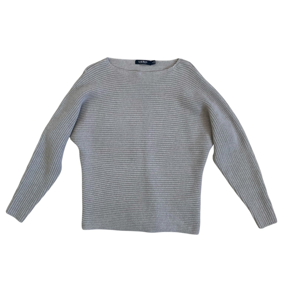 Lauren Ralph Lauren Tan Knit Scoopneck Sweater
